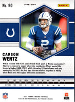 2021 Panini Mosaic Prizm Red Carson Wentz #90