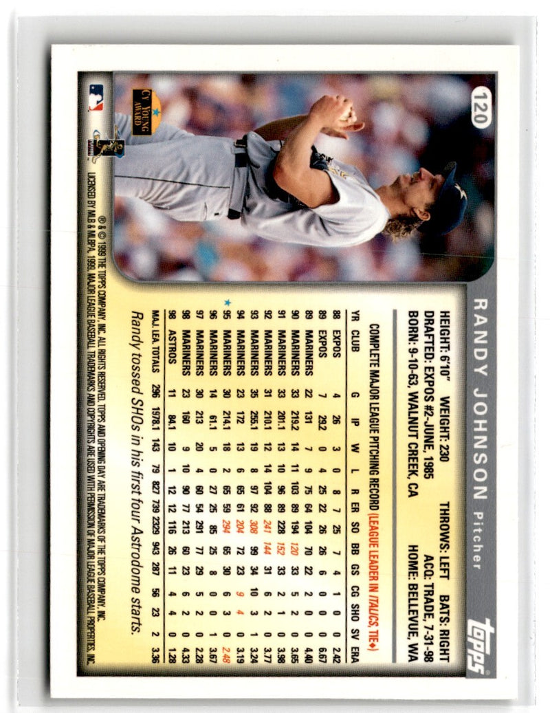 1999 Topps Opening Day Randy Johnson