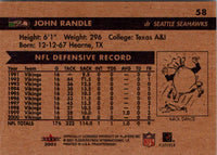 2001 Fleer Tradition Glossy John Randle #58