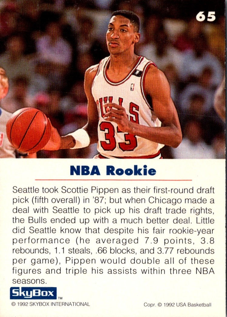 1992 SkyBox USA Scottie Pippen