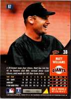 1996 Pinnacle Matt Williams #97