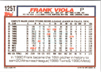 1992 Topps Traded Frank Viola #125T