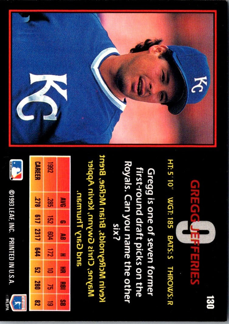 1993 Triple Play Gregg Jefferies