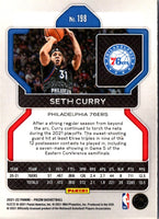 2021 Panini Prizm Blue Seth Curry #198