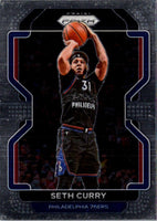 2021 Panini Prizm Blue Seth Curry #198