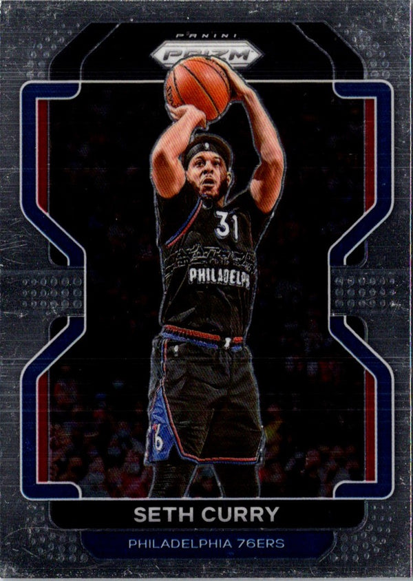 2021 Panini Prizm Blue Seth Curry #198