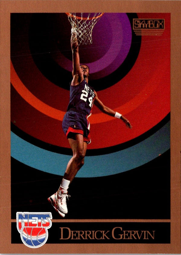 1990 SkyBox Derrick Gervin #179 Rookie