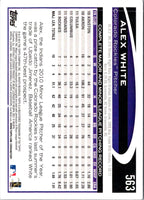 2012 Topps Mini Alex White #563