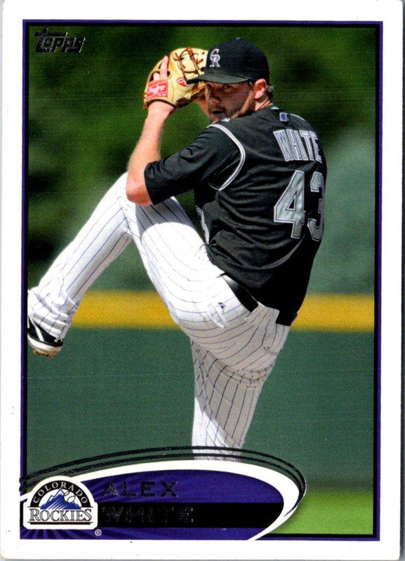 2012 Topps Mini Alex White #563
