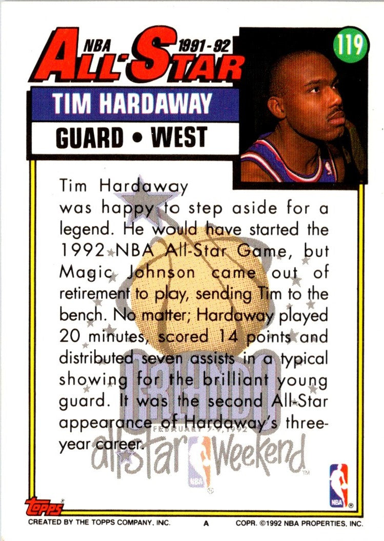 1992 Topps Gold Tim Hardaway