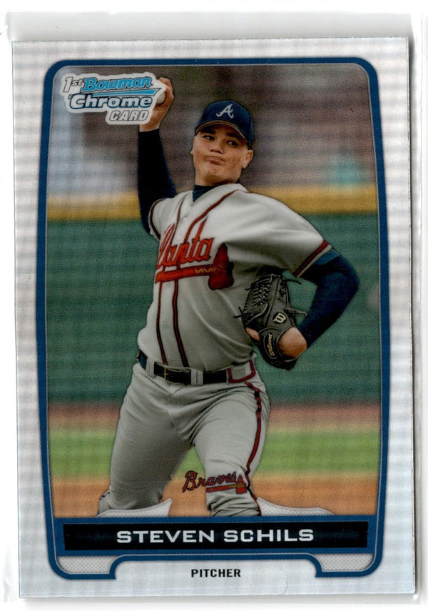 2012 Bowman Draft Picks & Prospects Chrome Steven Schils #BDPP73 Refractor