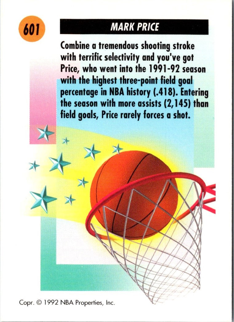 1991 SkyBox Mark Price