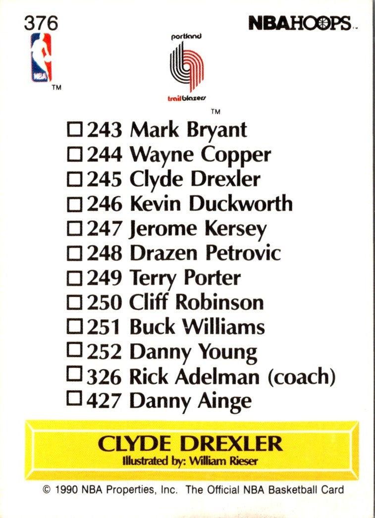 1990 Hoops Clyde Drexler