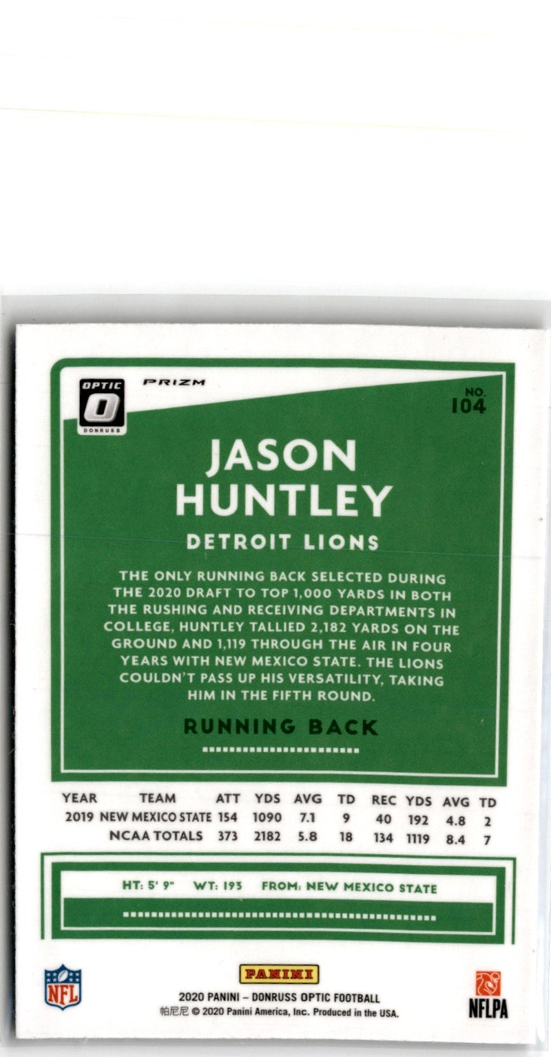 2020 Donruss Optic Jason Huntley