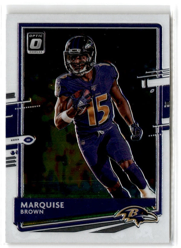 2020 Donruss Threads Blue Marquise Brown #12