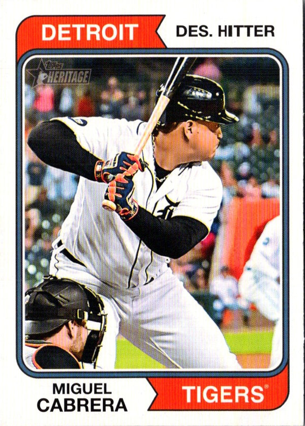 2023 Topps Heritage Red Border Miguel Cabrera #151