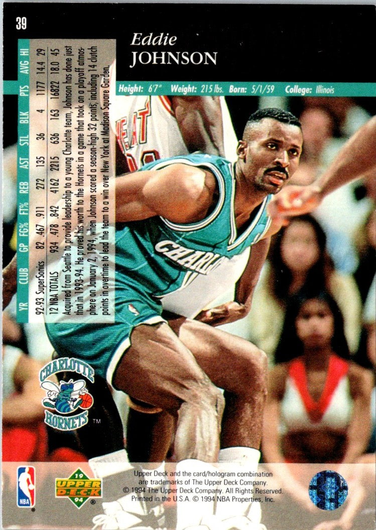 1993 Upper Deck Special Edition Eddie Johnson