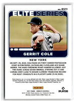 2021 Donruss Elite Series Pink Fireworks Gerrit Cole #ES11