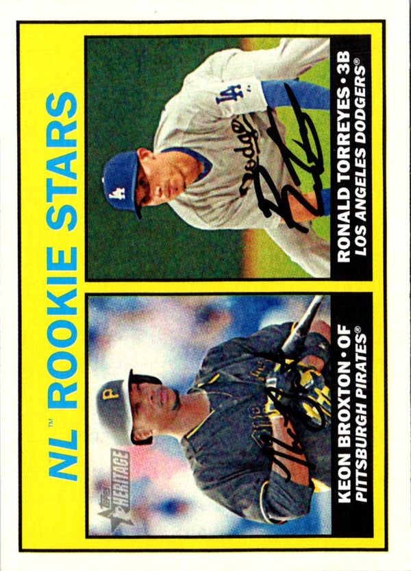 2016 Topps Heritage Ronald Torreyes/Keon Broxton #189 Rookie