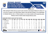 2023 Topps Royal Blue Michael Massey #167