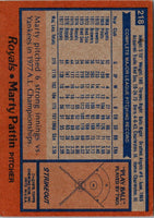 1978 Topps Marty Pattin #218