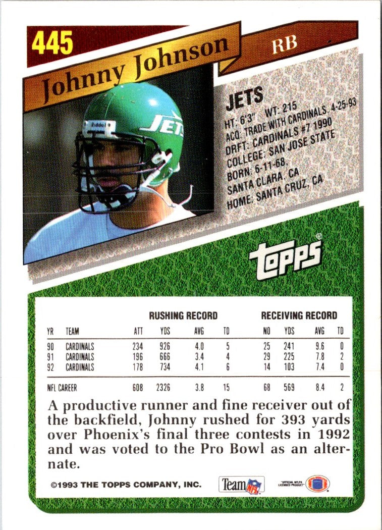 1993 Topps Johnny Johnson