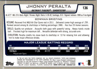 2012 Bowman Chrome Jhonny Peralta #136