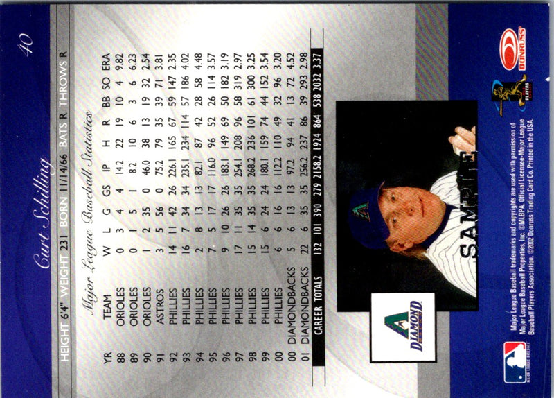 2002 Donruss Elite Curt Schilling