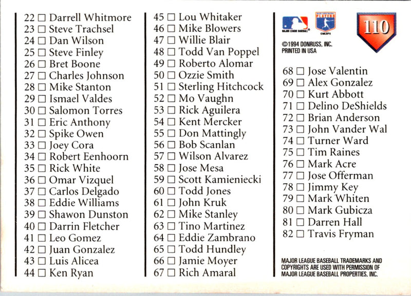 1994 Triple Play David Justice