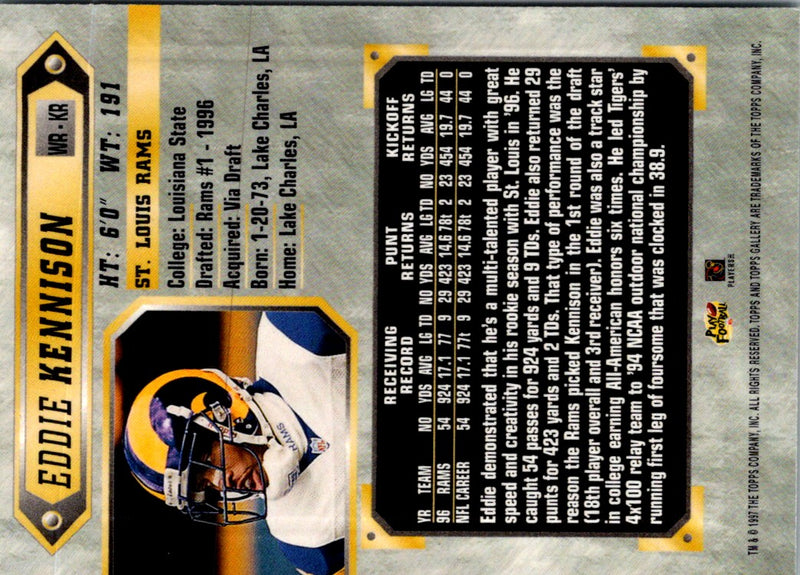 1997 Topps Gallery Eddie Kennison