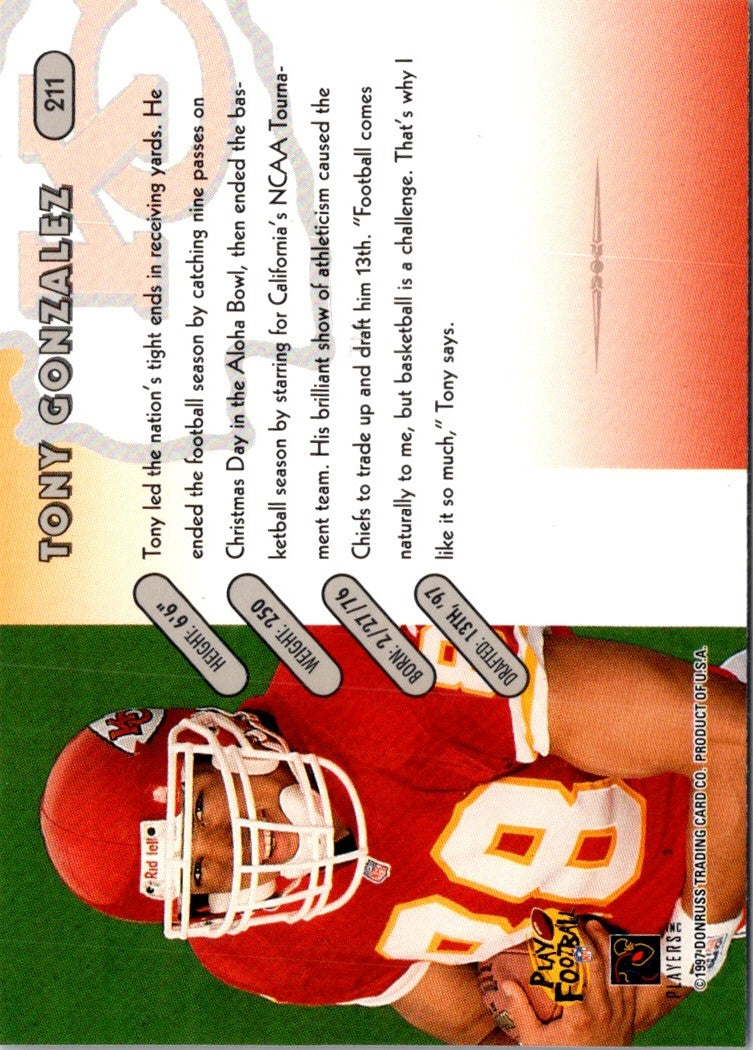 1997 Donruss Tony Gonzalez