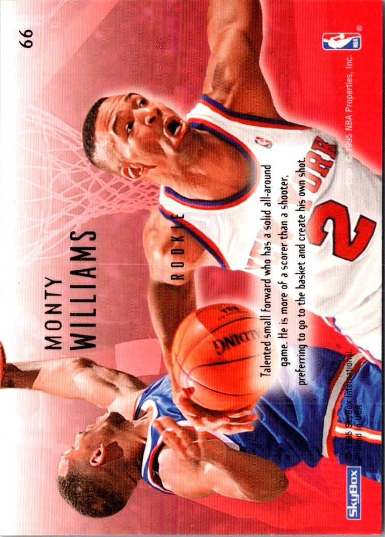 1994 SkyBox E-Motion Monty Williams