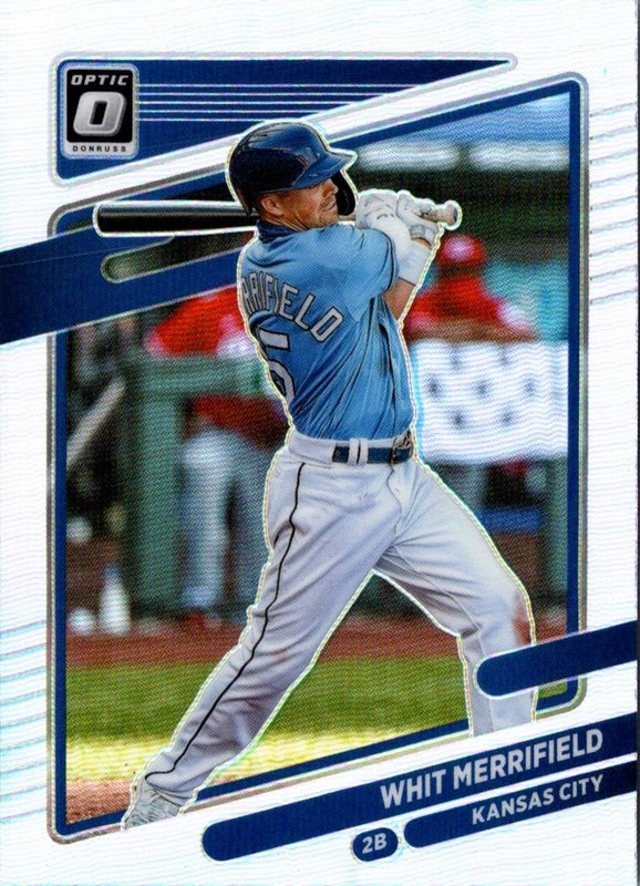 2021 Donruss Optic Carolina Blue & White Whit Merrifield #115