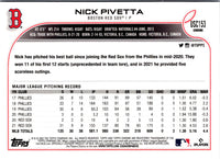 2022 Topps Chrome Update Purple Refractor Nick Pivetta #USC153