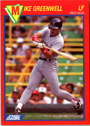 1989 Score Baseball's 100 Hottest Players Mike Greenwell