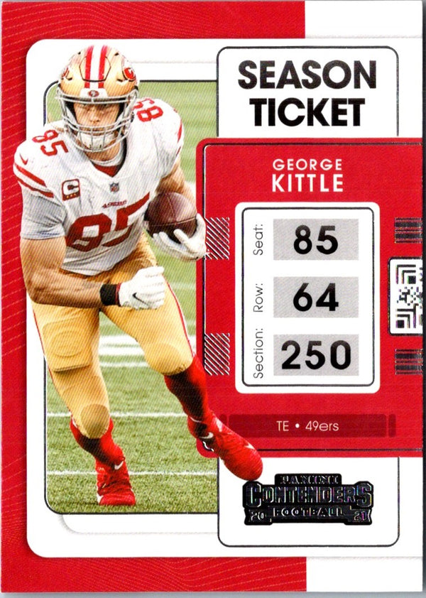 2021 Panini Contenders Red Zone George Kittle #89