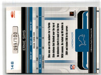 2006 Donruss Gridiron Gear Gold Holofoil X's Ernie Sims #146 099/100