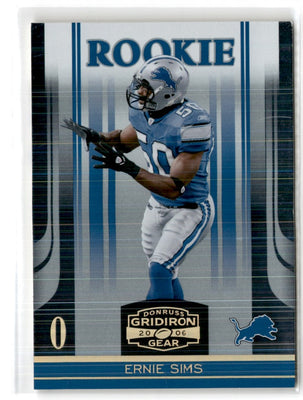 2006 Donruss Gridiron Gear Gold Holofoil X's Ernie Sims #146 099/100