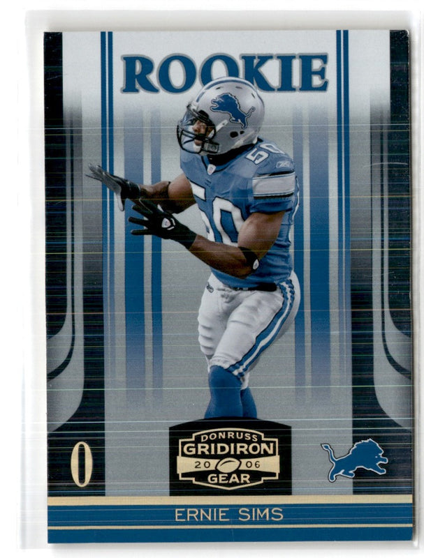 2006 Donruss Gridiron Gear Gold Holofoil X's Ernie Sims #146 099/100