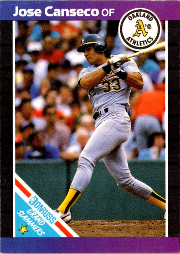 1989 Donruss Leaf Blue Chips Jose Canseco #1