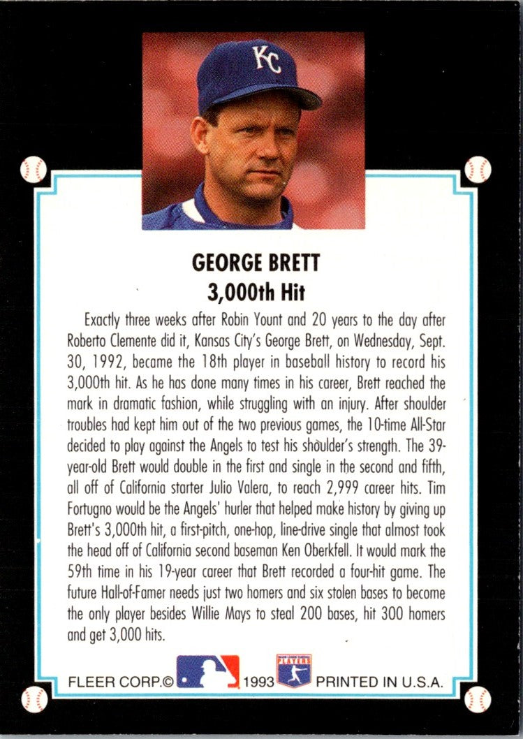 1993 Fleer Golden Moments I George Brett