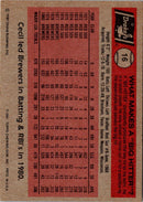 1981 Topps Drake's Big Hitters Cecil Cooper