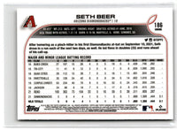 2022 Topps Chrome Seth Beer #186 Rookie