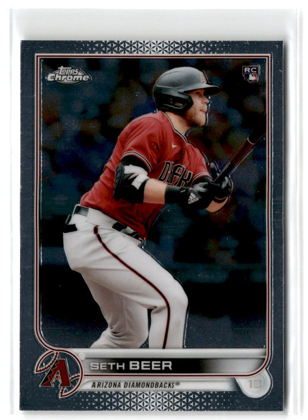 2022 Topps Chrome Seth Beer #186 Rookie