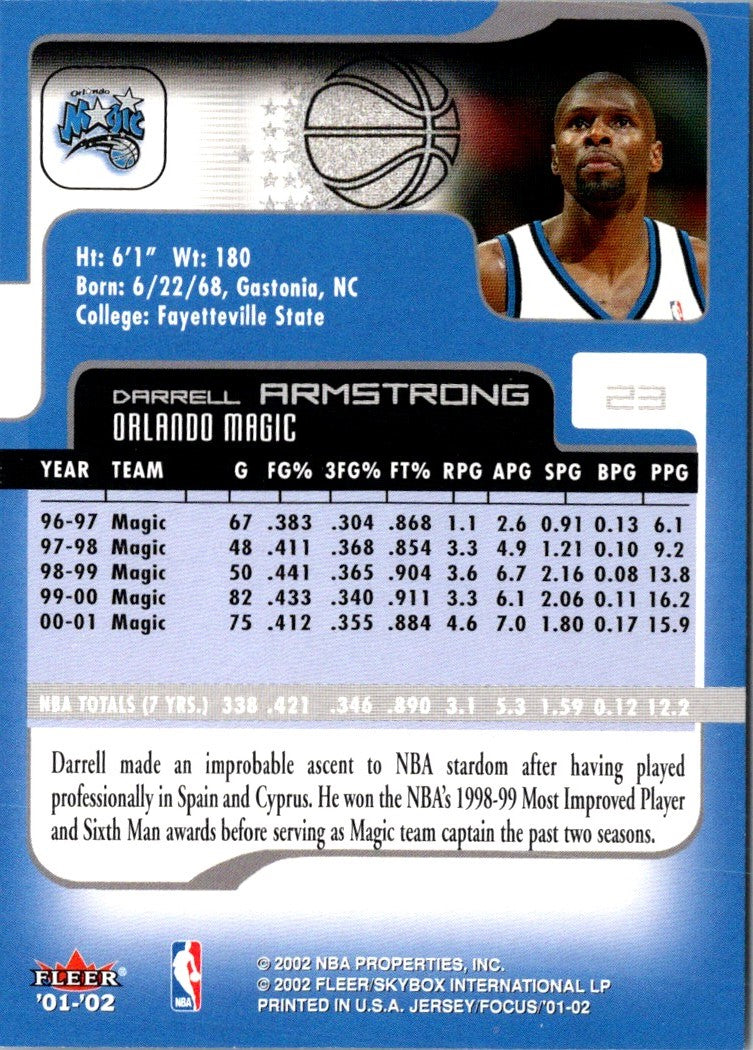 2002 Fleer Darrell Armstrong