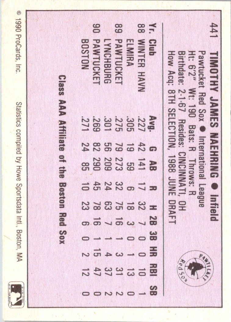 1990 ProCards AAA Tim Naehring