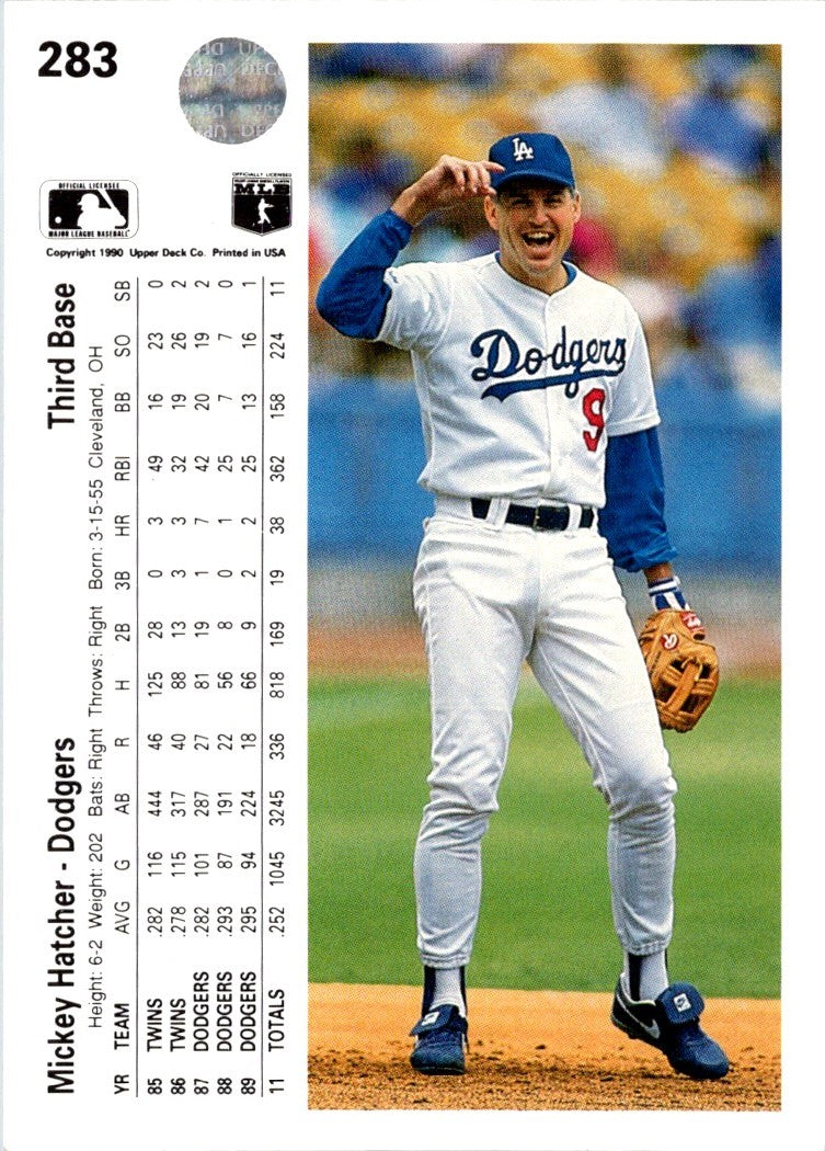 1990 Upper Deck Mickey Hatcher