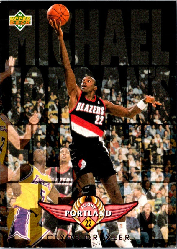 1993 Upper Deck Jordan's Flight Team Clyde Drexler #FT7