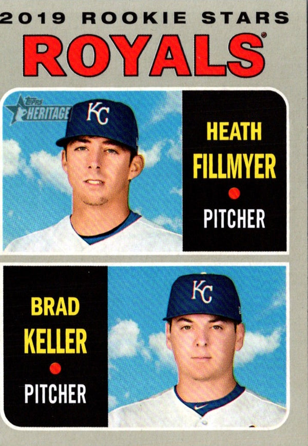 2019 Topps Heritage Heath Fillmyer/Brad Keller #371 Rookie