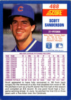 1990 Score Scott Sanderson #488